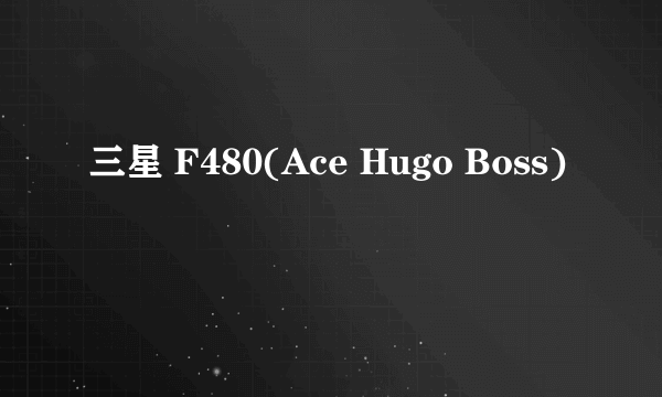 三星 F480(Ace Hugo Boss)