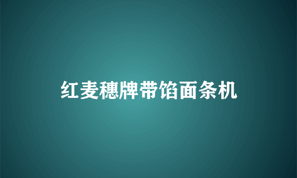 红麦穗牌带馅面条机