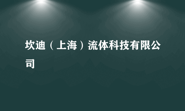 坎迪（上海）流体科技有限公司