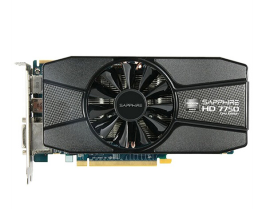 蓝宝石HD 7750 2GB GDDR5 白金版