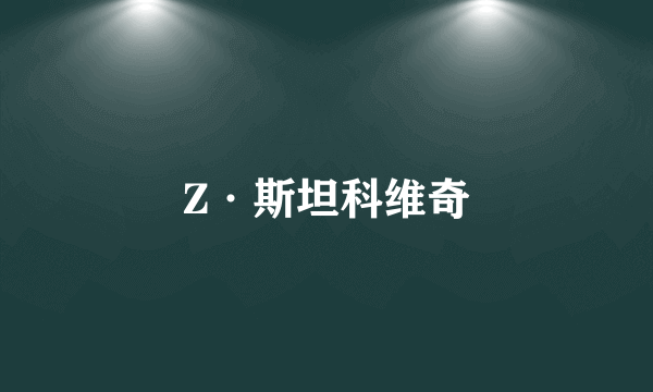 Z·斯坦科维奇