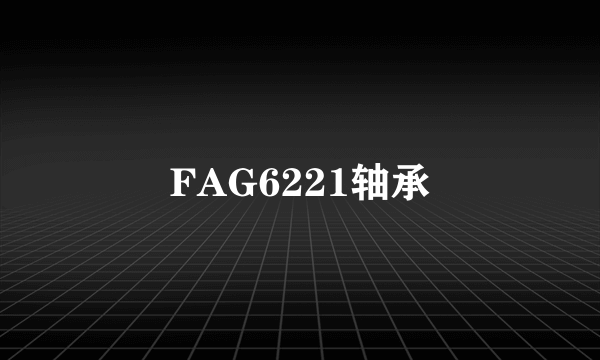 FAG6221轴承