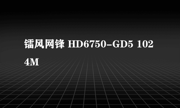 镭风网锋 HD6750-GD5 1024M