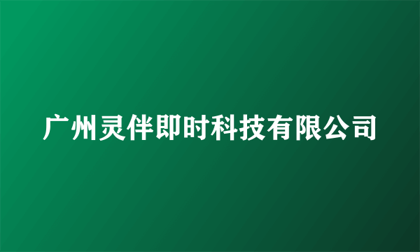 广州灵伴即时科技有限公司