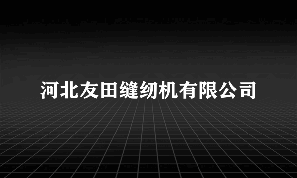 河北友田缝纫机有限公司