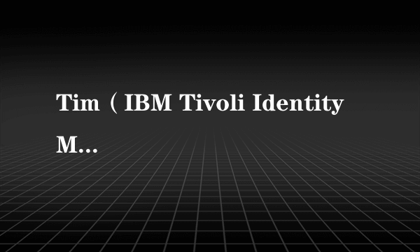 Tim（IBM Tivoli Identity Manager）