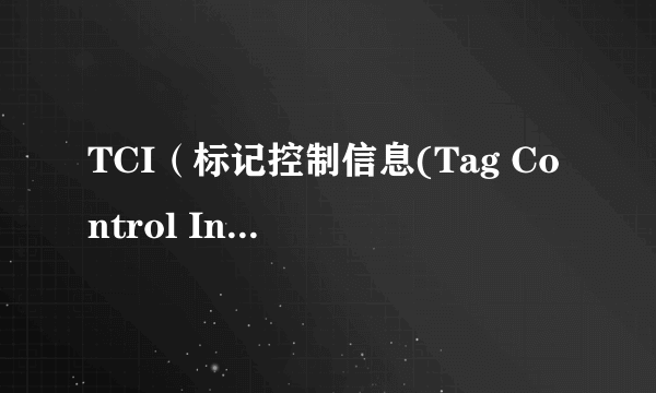 TCI（标记控制信息(Tag Control Information)）