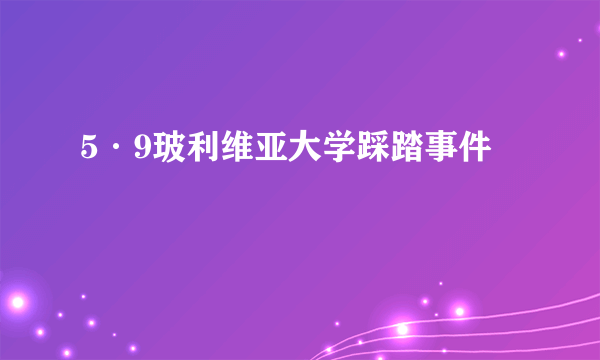 5·9玻利维亚大学踩踏事件