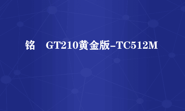 铭瑄GT210黄金版-TC512M