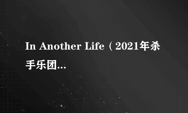 In Another Life（2021年杀手乐团演唱的歌曲）