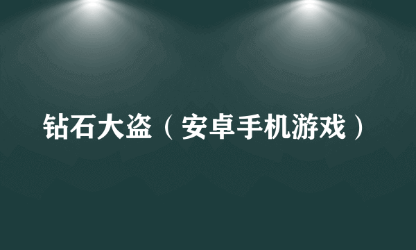 钻石大盗（安卓手机游戏）