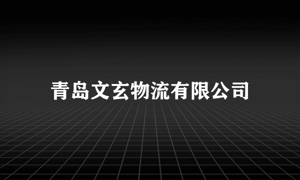 青岛文玄物流有限公司