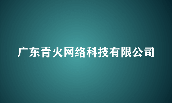 广东青火网络科技有限公司