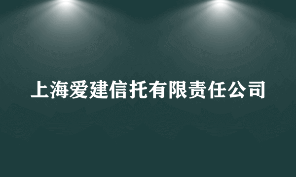 上海爱建信托有限责任公司