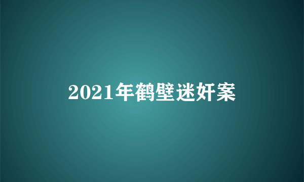 2021年鹤壁迷奸案