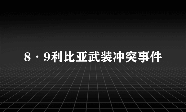 8·9利比亚武装冲突事件