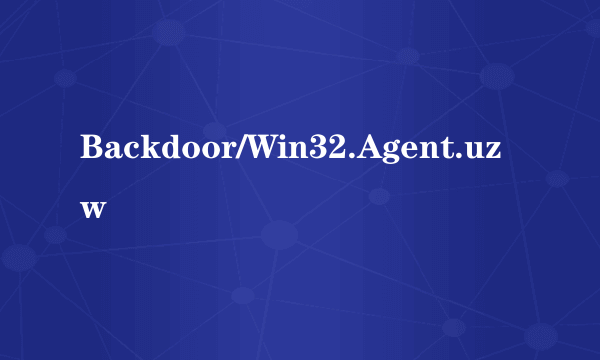 Backdoor/Win32.Agent.uzw