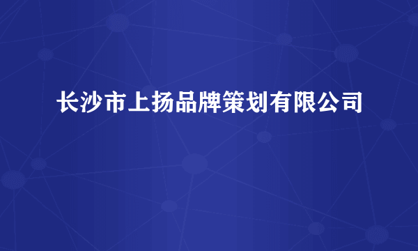 长沙市上扬品牌策划有限公司