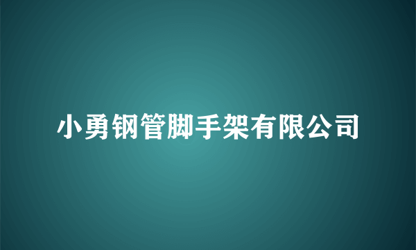 小勇钢管脚手架有限公司