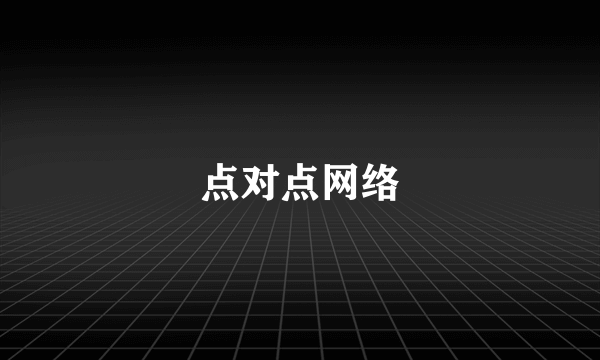 点对点网络