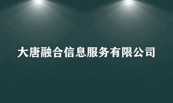 大唐融合信息服务有限公司