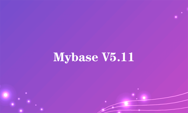 Mybase V5.11