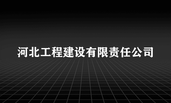 河北工程建设有限责任公司