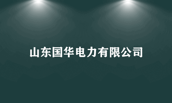 山东国华电力有限公司