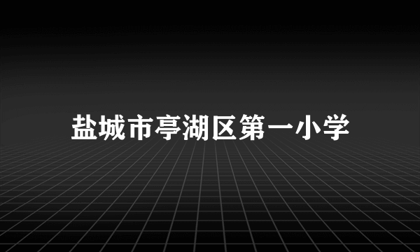 盐城市亭湖区第一小学