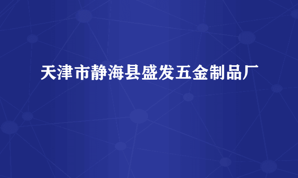 天津市静海县盛发五金制品厂