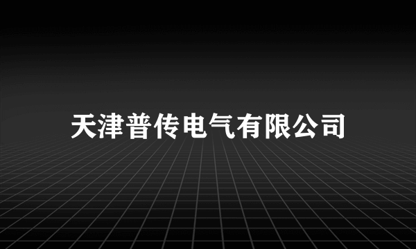 天津普传电气有限公司