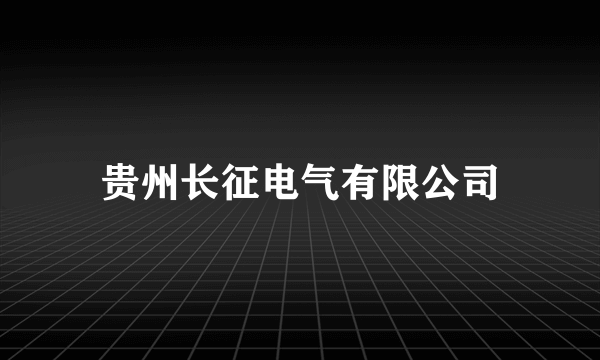 贵州长征电气有限公司