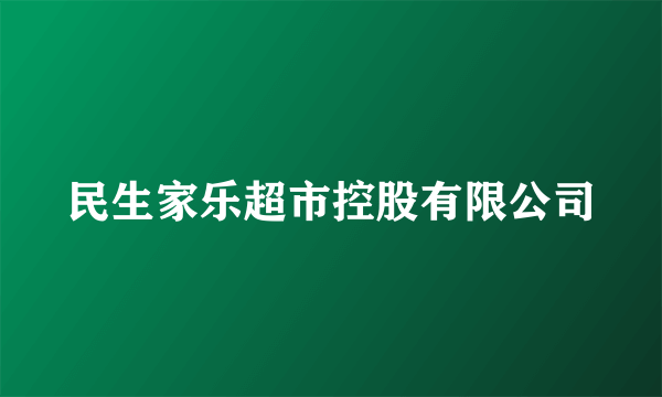 民生家乐超市控股有限公司