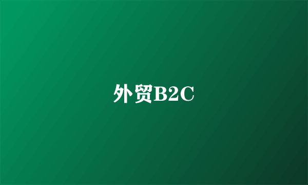 外贸B2C