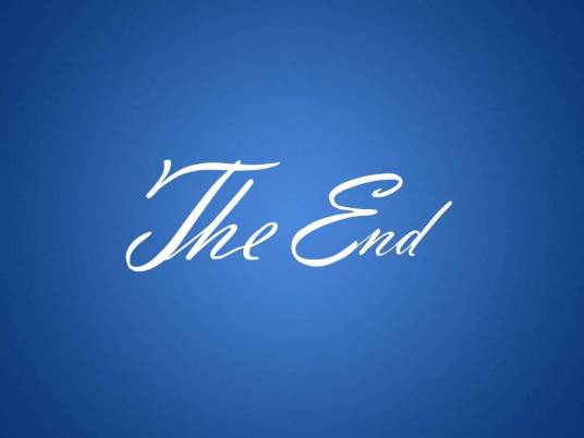 the end（英语词组）