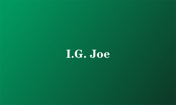 I.G. Joe