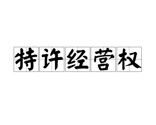 特许经营权（由权力当局授予个人或法人实体的一项特权）