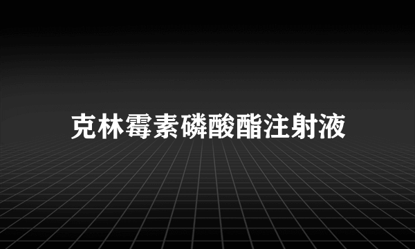 克林霉素磷酸酯注射液