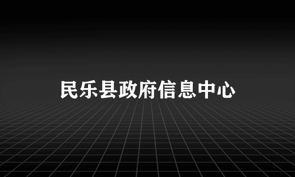 民乐县政府信息中心