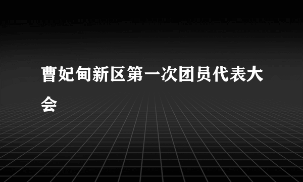 曹妃甸新区第一次团员代表大会