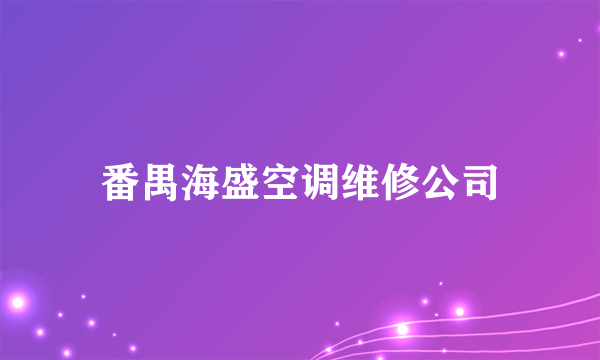 番禺海盛空调维修公司