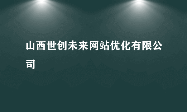 山西世创未来网站优化有限公司