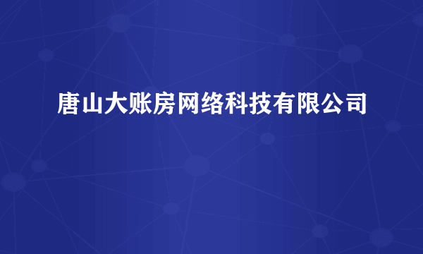 唐山大账房网络科技有限公司