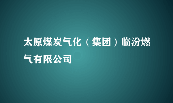 太原煤炭气化（集团）临汾燃气有限公司