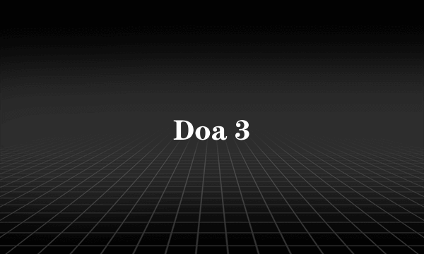 Doa 3