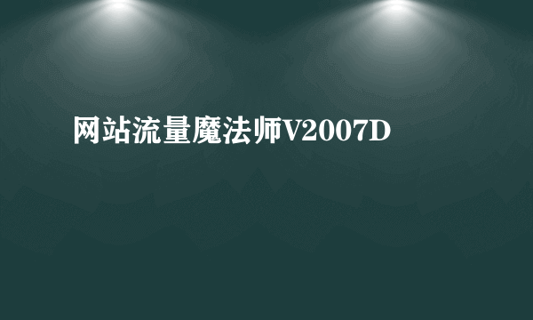 网站流量魔法师V2007D