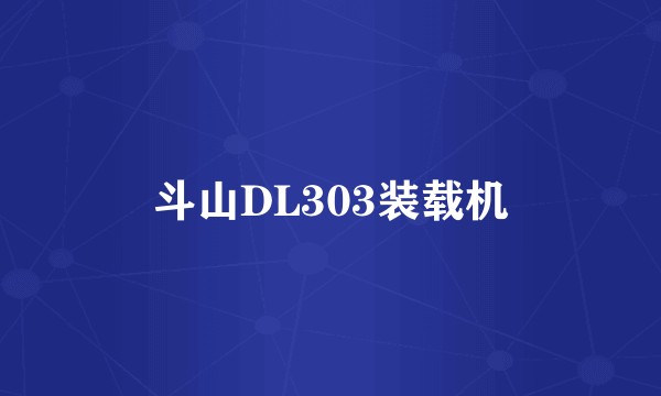 斗山DL303装载机