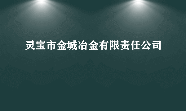 灵宝市金城冶金有限责任公司