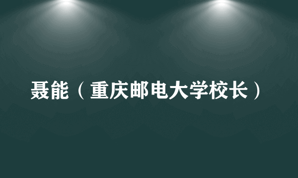 聂能（重庆邮电大学校长）