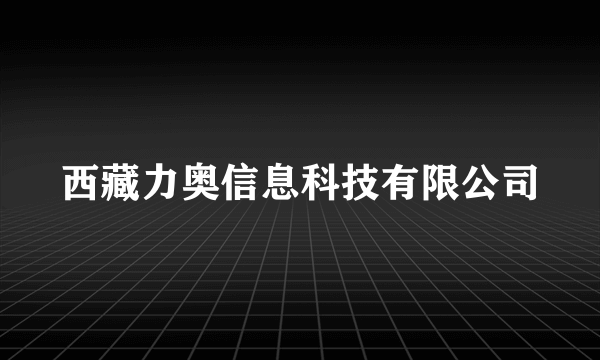 西藏力奥信息科技有限公司